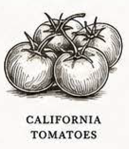 California Tomatoes: vine-ripened, used in every batch of sauce