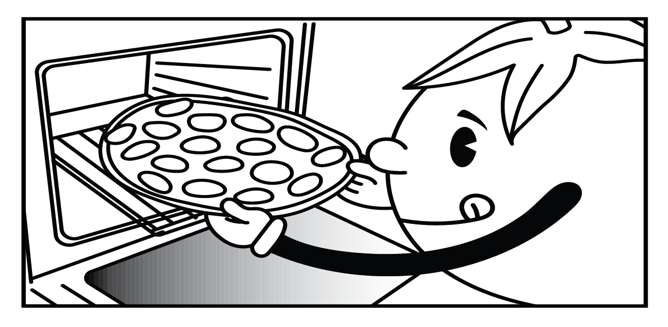 Remove pizza from oven and let it rest before slicing